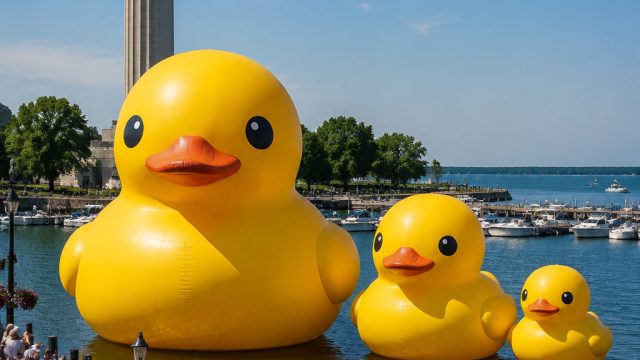 Massive Rubber Duck Family to 